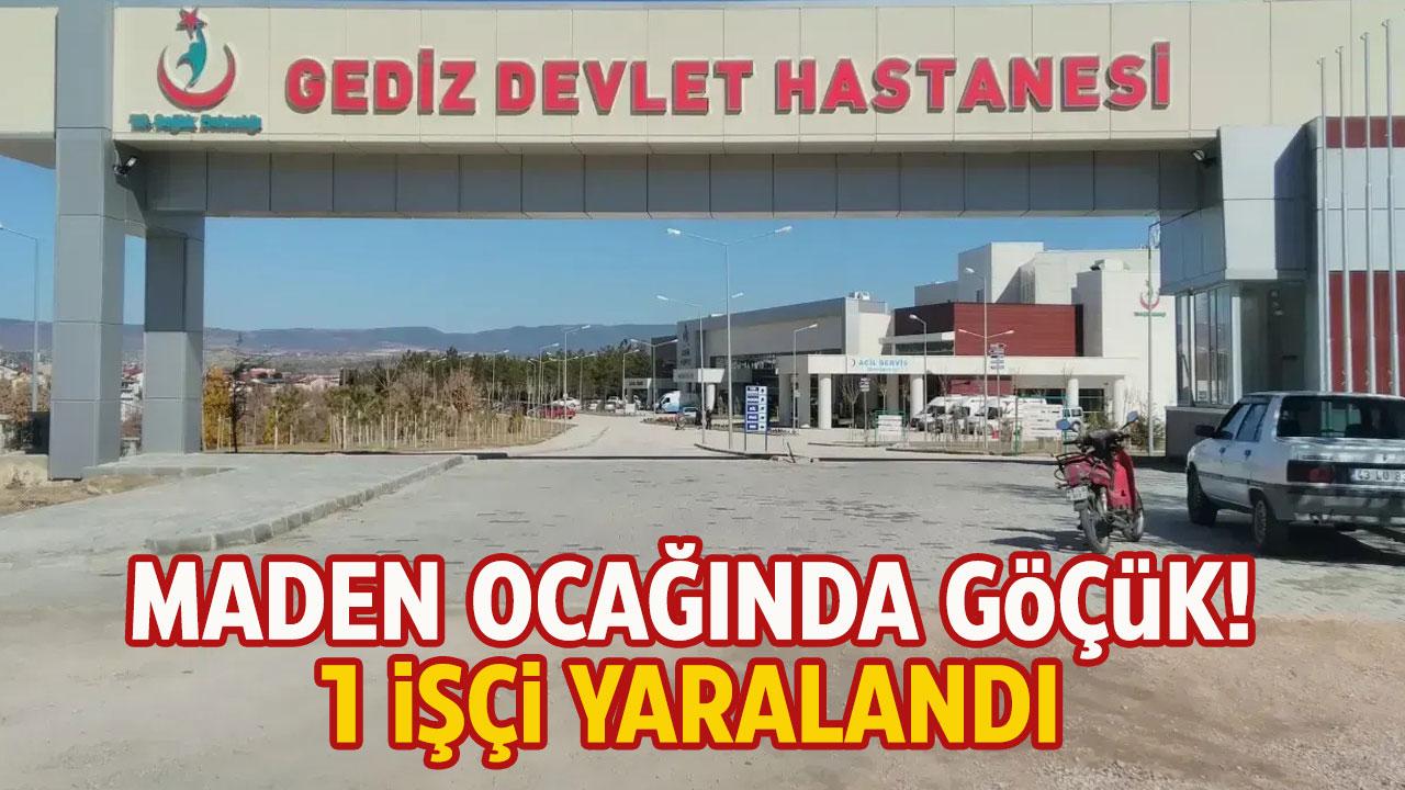 Maden ocağında göçük! 1 işçi yaralandı