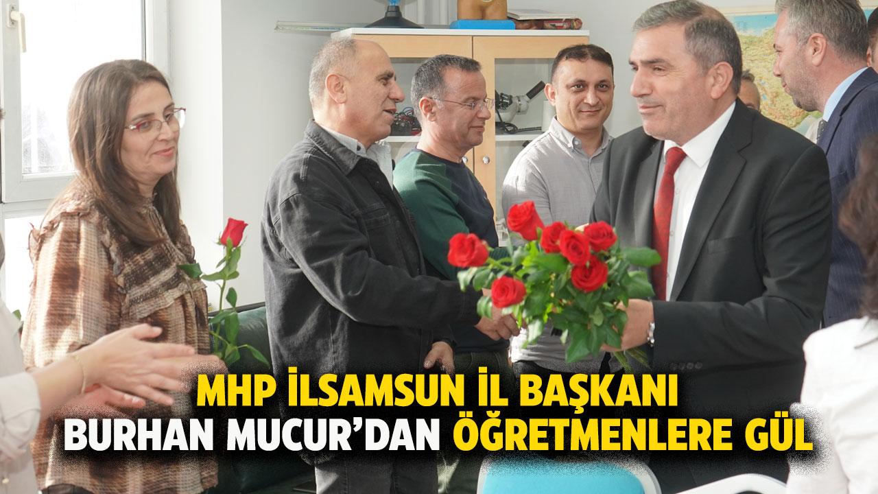 MHP Samsun'dan öğretmenlere gül jesti