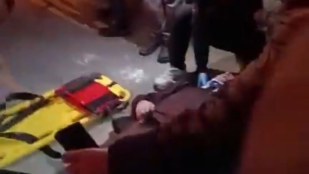 Motosikletiyle kaçarken bekçiye çarptı