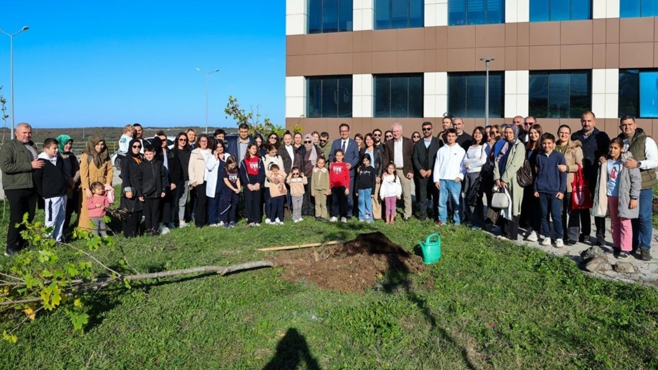 OMÜ’de Diyabet Günü etkinliğinde fidanlar toprakla buluştu