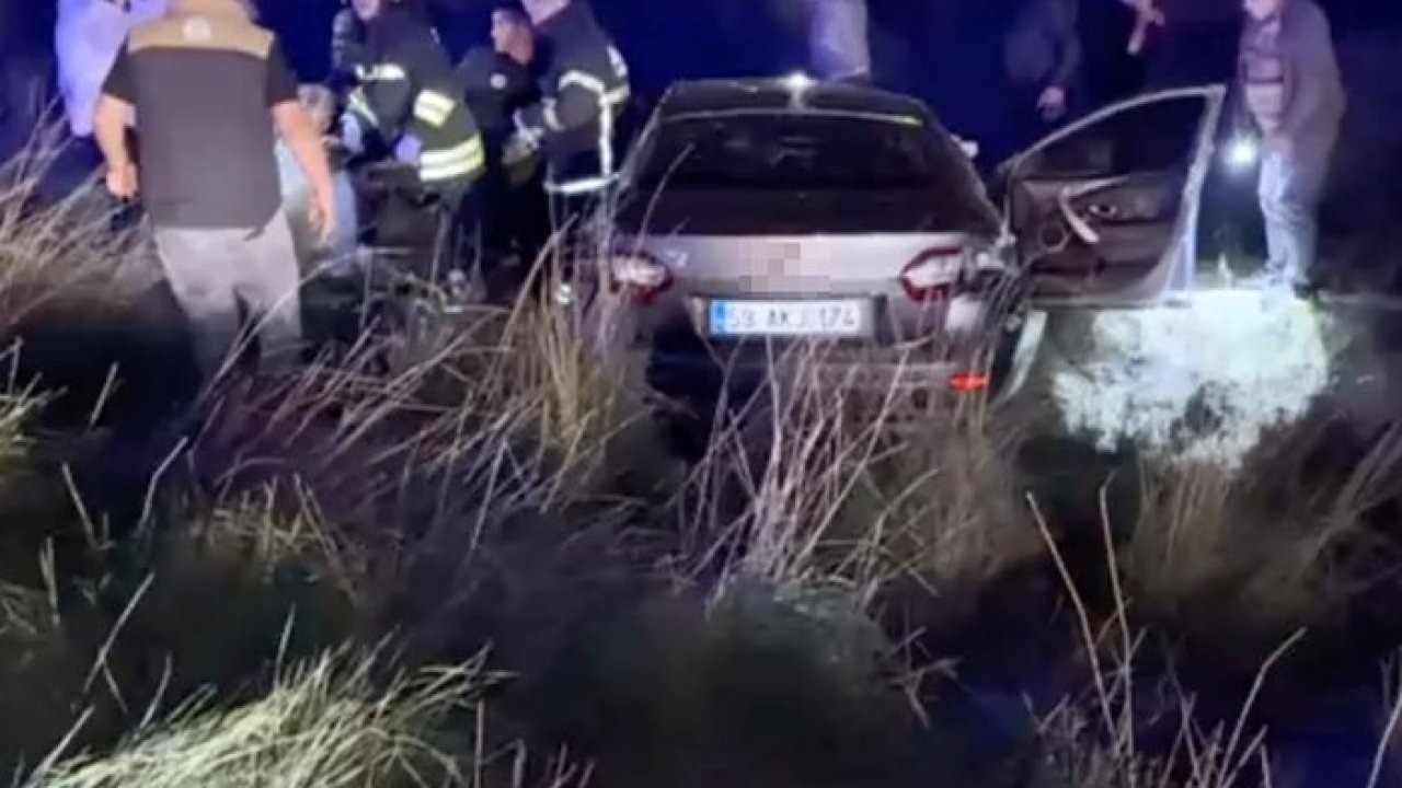 Otomobil şarampole yuvarlandı: 1 ölü, 1 yaralı