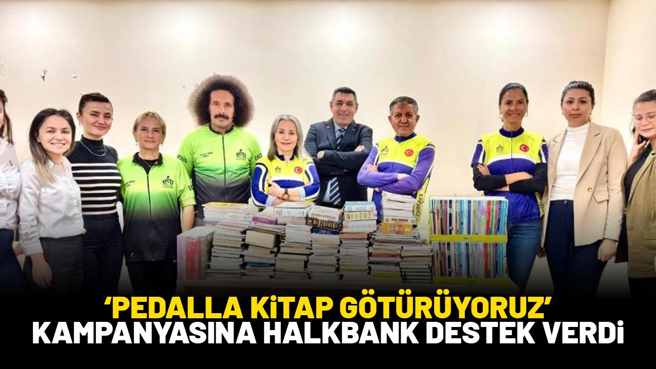 'Pedalla Kitap Götürüyoruz' kampanyasına Halkbank'tan destek