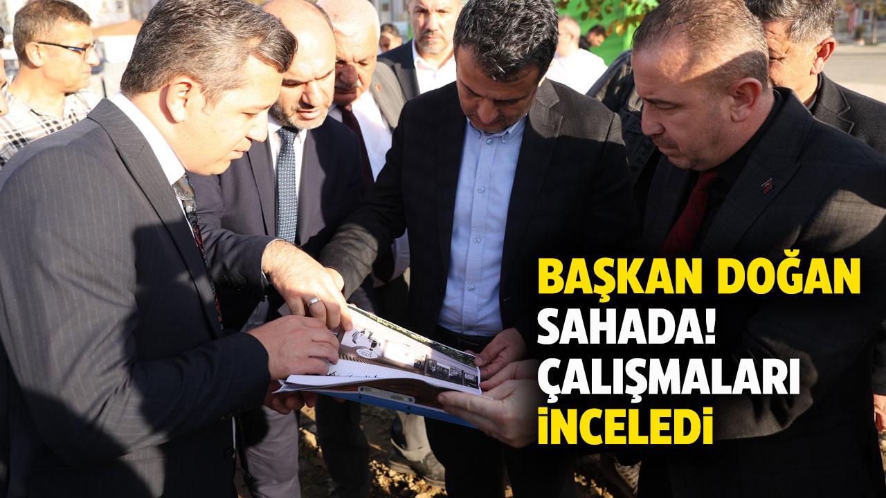 Samsun Büyükşehir Belediye Başkanı Doğan Alaçam'da projeleri inceledi