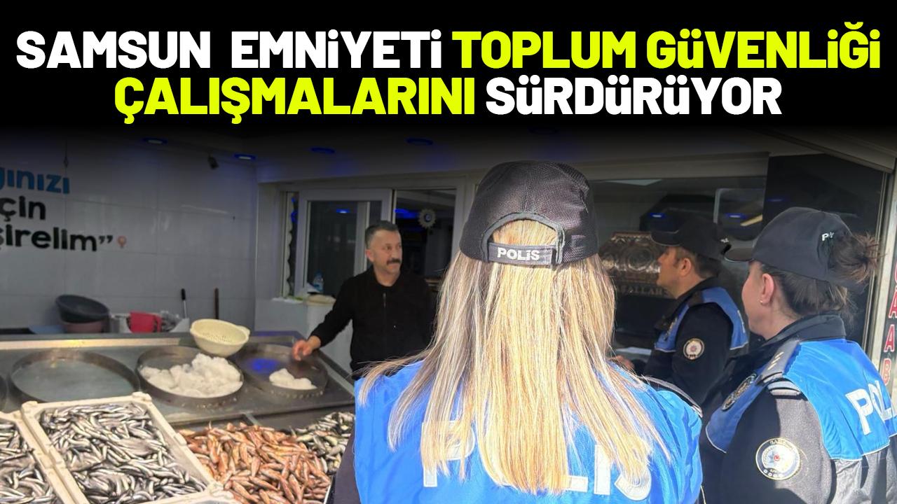 Samsun emniyetinden esnaf ve vatandaşlara dolandırıcılık ve KADES'e yönelik bilgilendirme çalışması