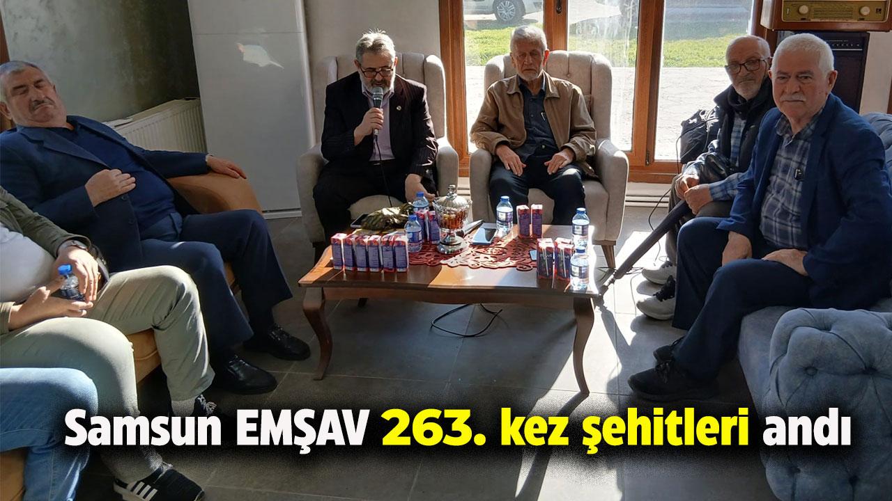 Samsun EMŞAV 263. kez şehitleri andı