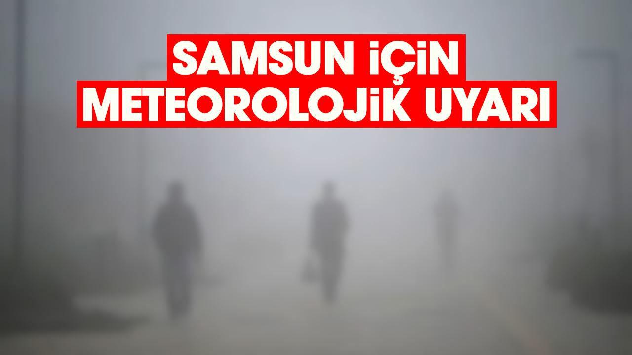 Samsun için meteorolojik uyarı (26 Kasım 2025 Hava Durumu)
