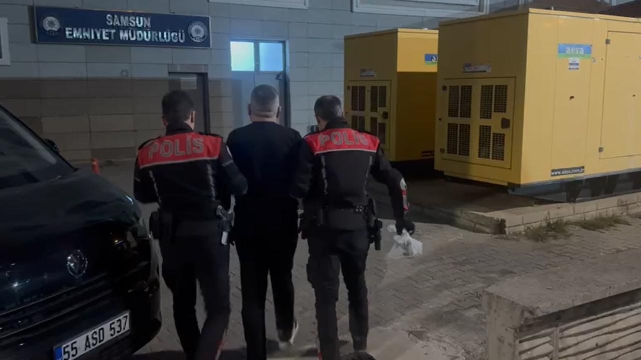 Samsun İlkadım’da aranan şüpheliyi yunus timleri yakaladı