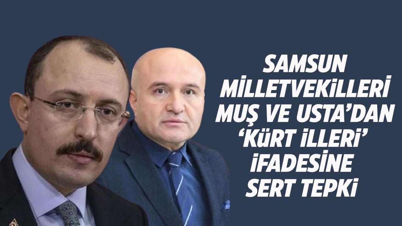 Samsun Milletvekilleri Muş ve Usta'dan ‘Kürt illeri' ifadesine tepki