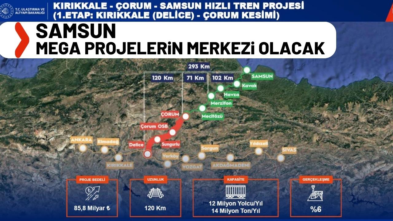 Samsun yeni döneme mega ulaşım projeleriyle girecek