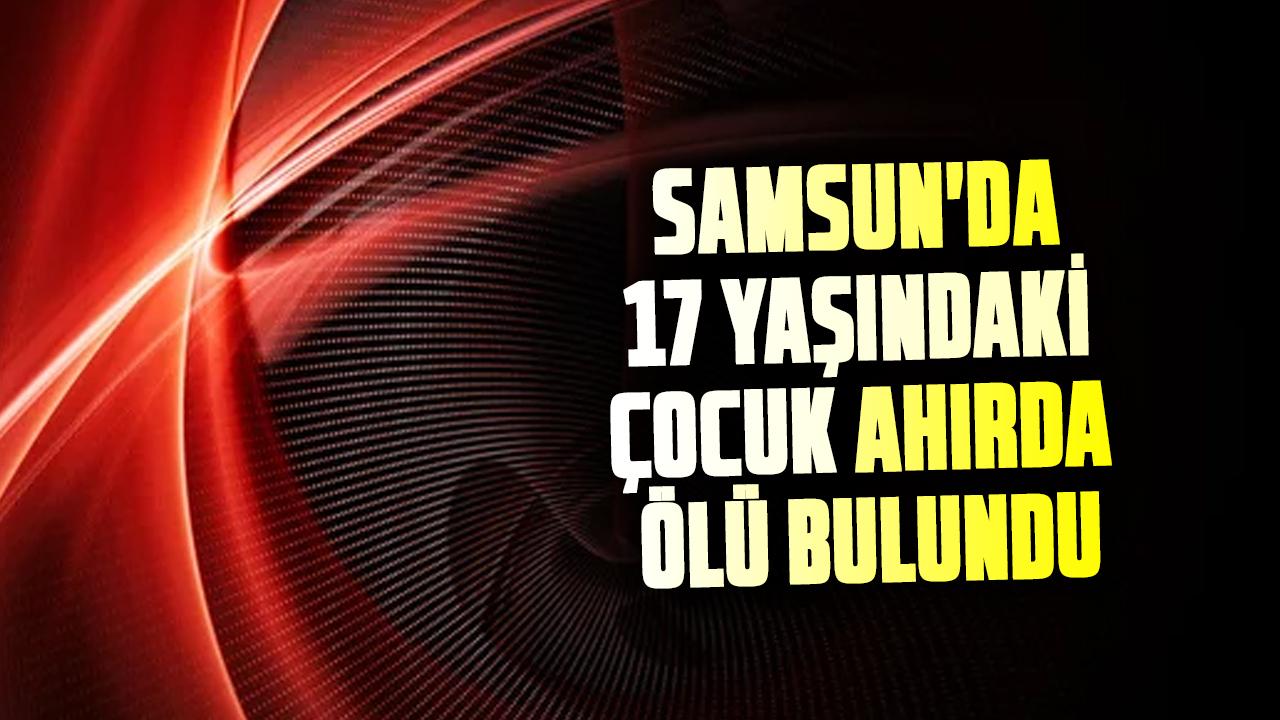Samsun'da 17 yaşındaki çocuk ahırda ölü bulundu