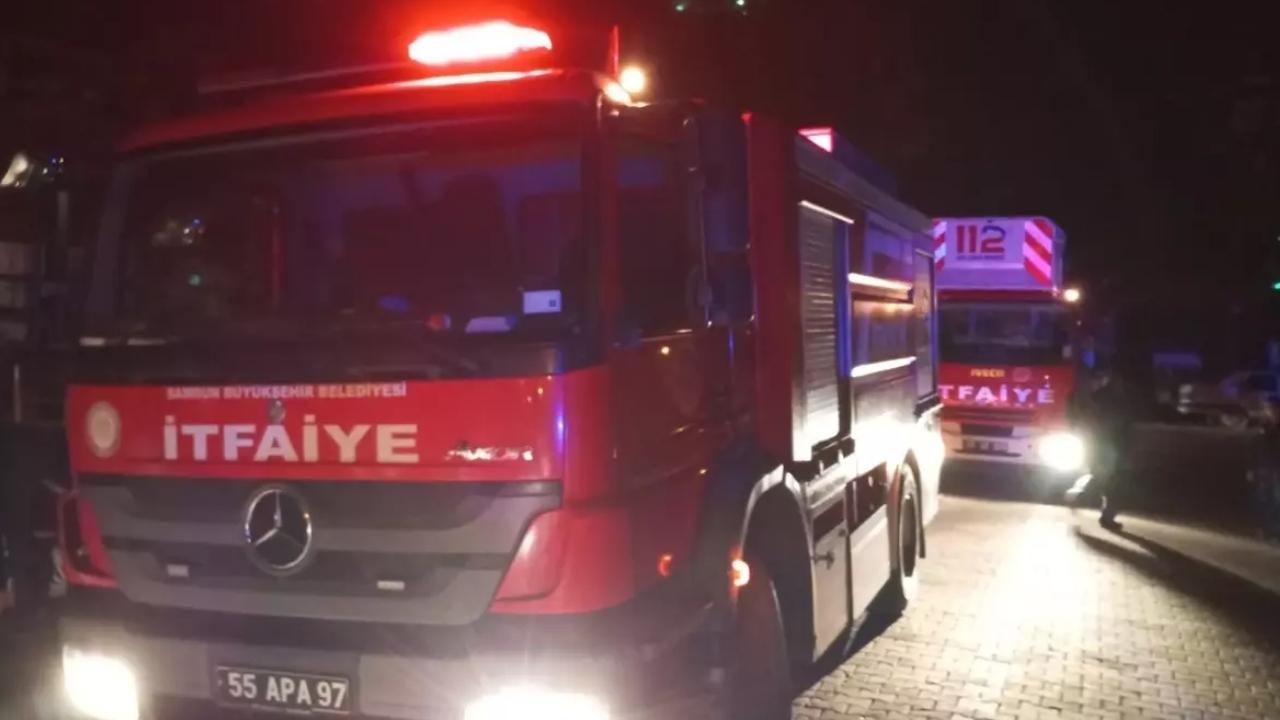 Samsun'da ev yangını