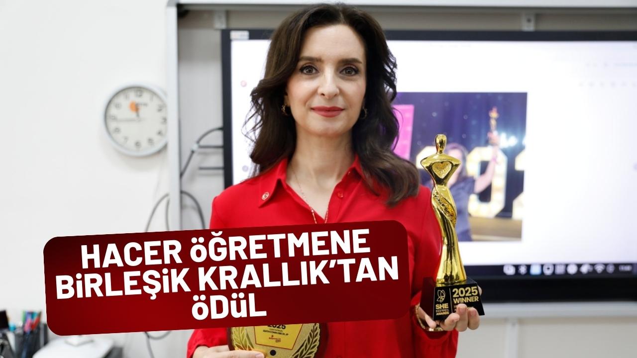 Samsun'da Hacer öğretmene Birleşik Krallık'tan ödül