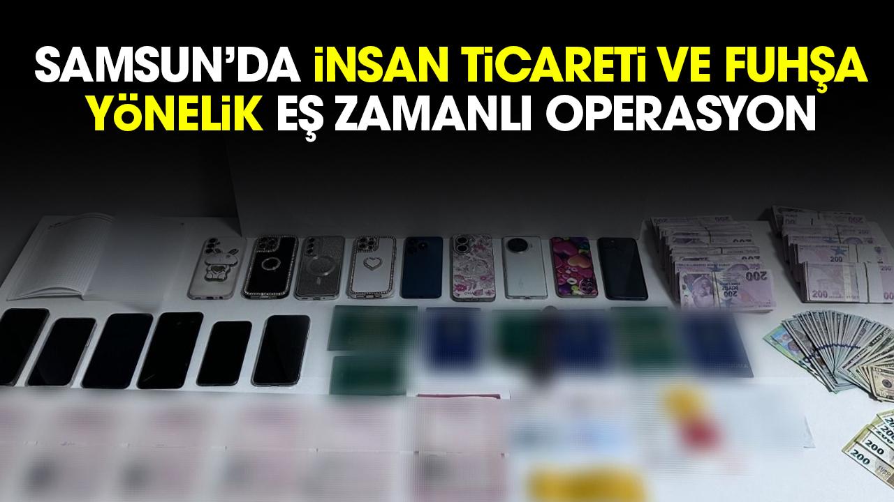 Samsun’da insan ticareti ve fuhşa yönelik eş zamanlı operasyon: 2 gözaltı