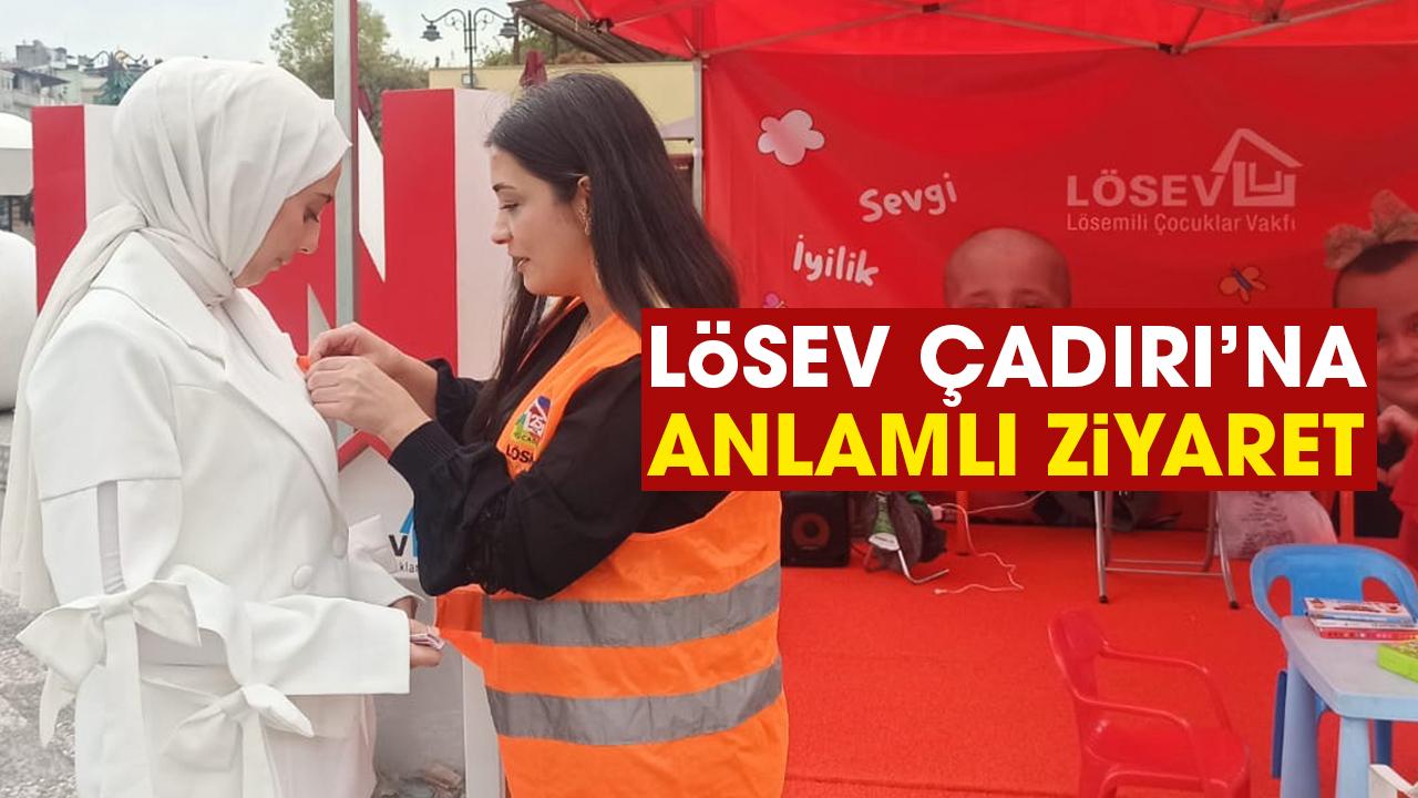 Samsun'da LÖSEV Turuncu Çadırı'na anlamlı ziyaret