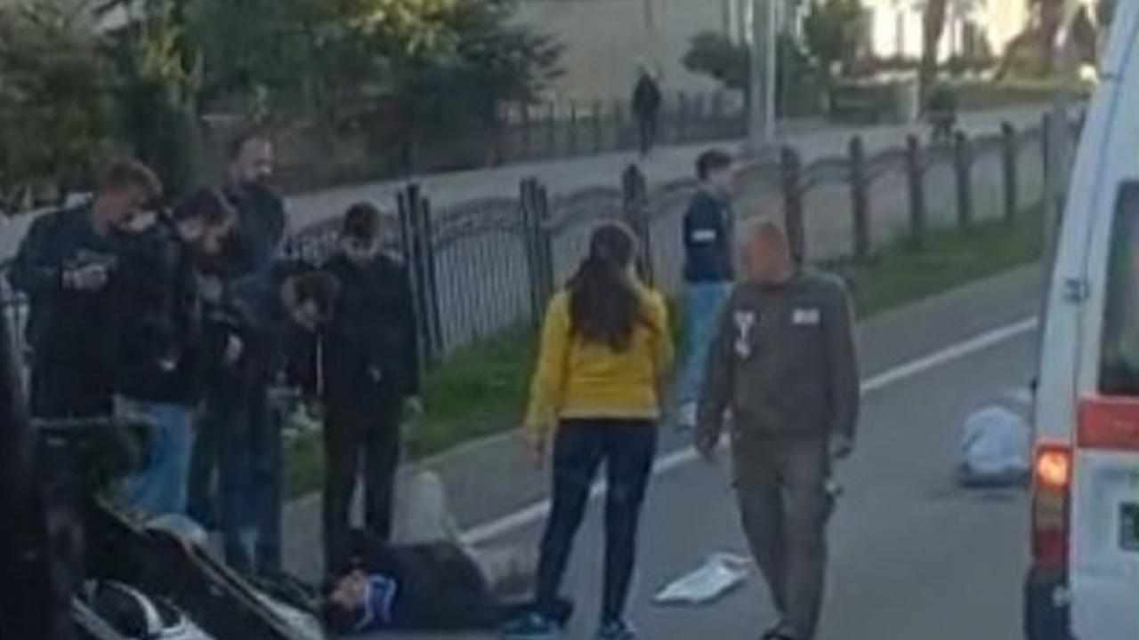 Samsun'da motosiklet kazası
