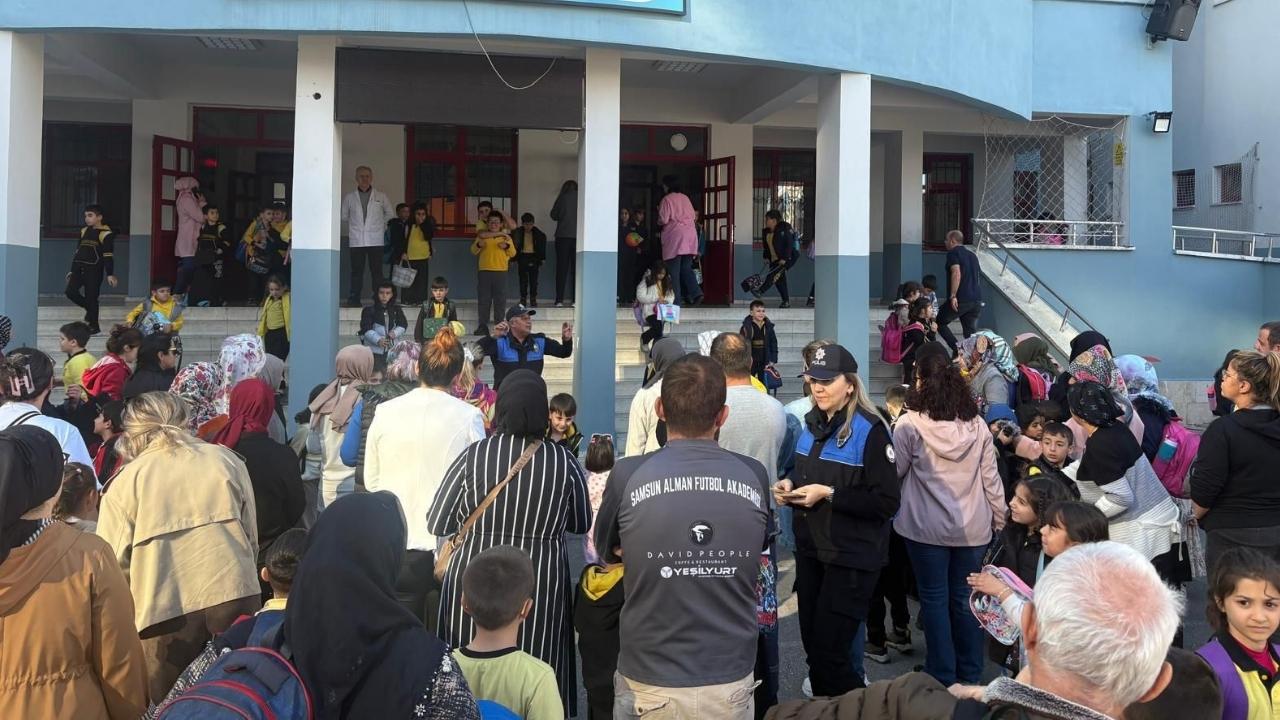Samsun'da okul çevrelerinde güvenlik bilgilendirilmesi