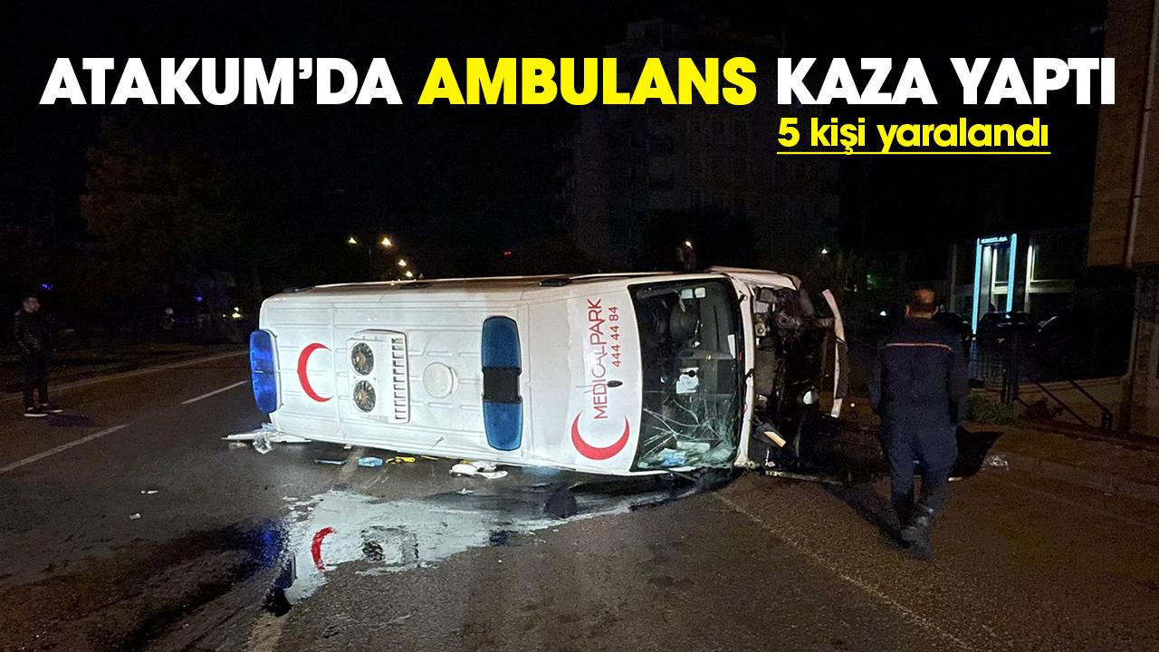 Samsun’da otomobil ile ambulans çarpıştı: 5 kişi yaralandı