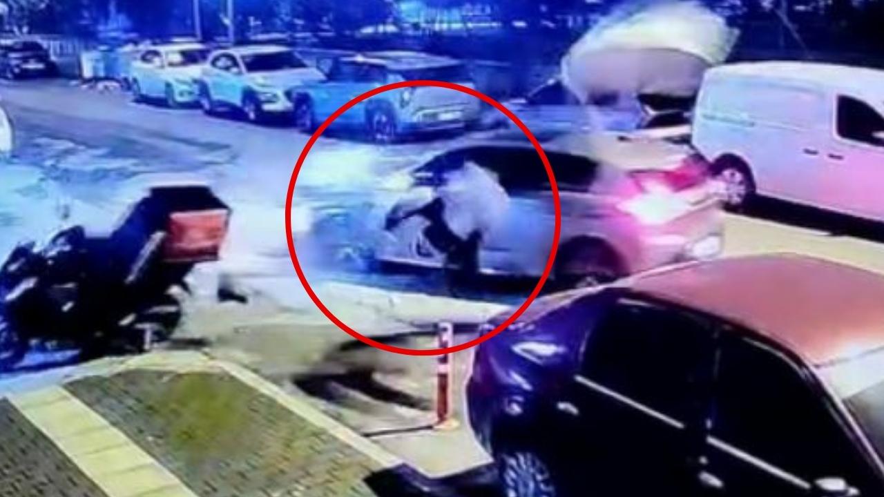 Samsun'da otomobilin çarptığı motosikletli yaralandı