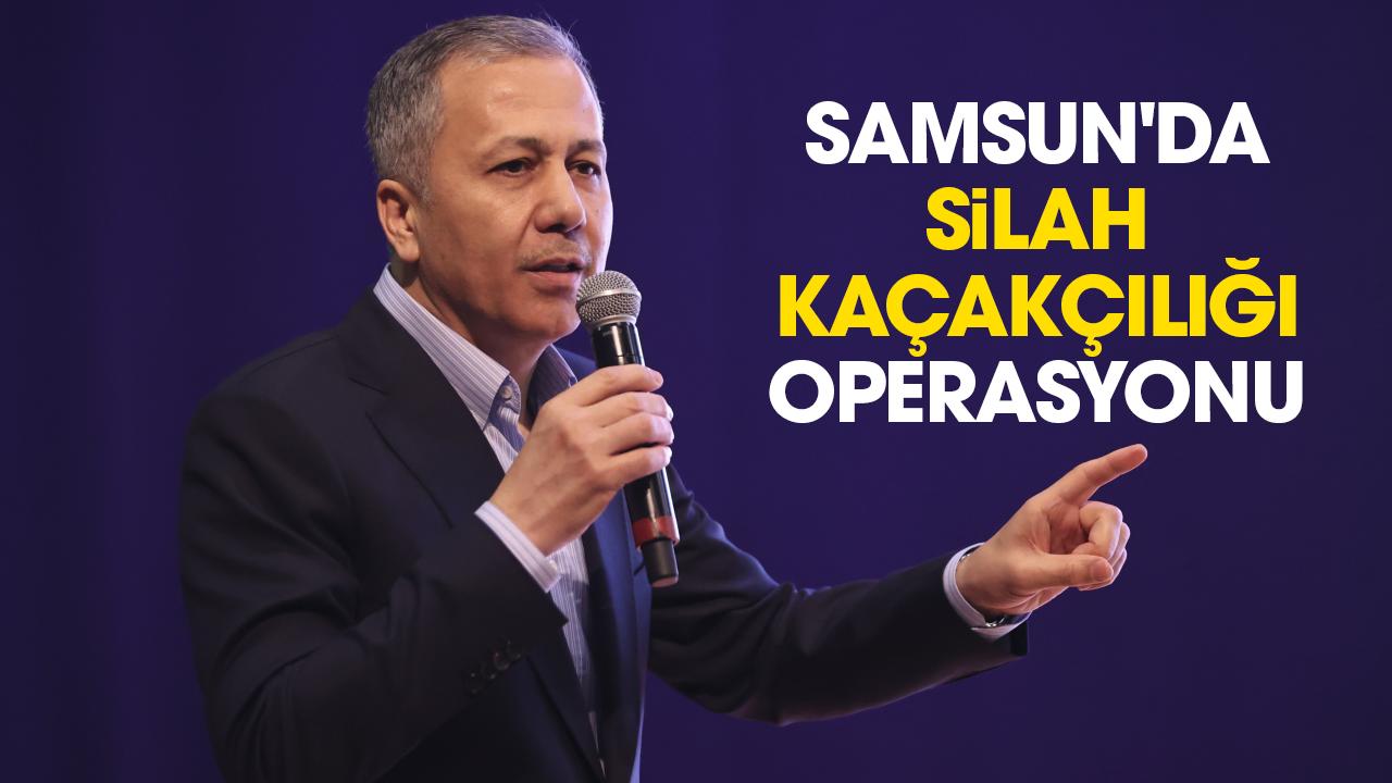 Samsun'da silah kaçakçılığı operasyonu