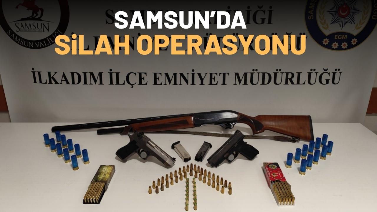 Samsun’da silah operasyonu!