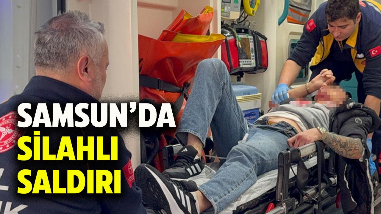 Samsun'da silahlı saldırı! Motosikletli iki genç yaralandı