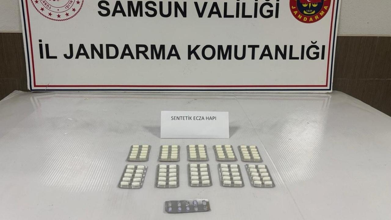 Samsun'da uyuşturucu ile yakalanan kişiye gözaltı