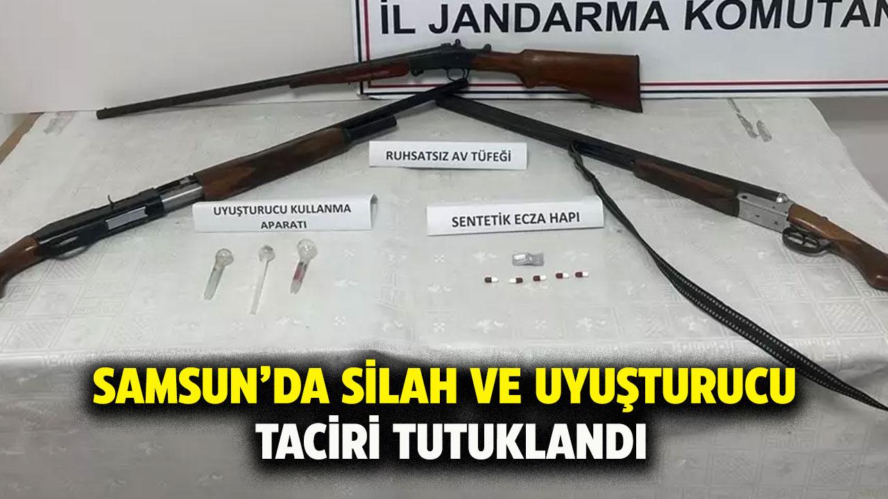 Samsun'da uyuşturucu ve silah kaçakçısı tutuklandı