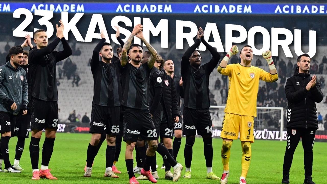 Samsunspor 23 Kasım tarihinde kaç galibiyet, beraberlik ve mağlubiyet aldı?