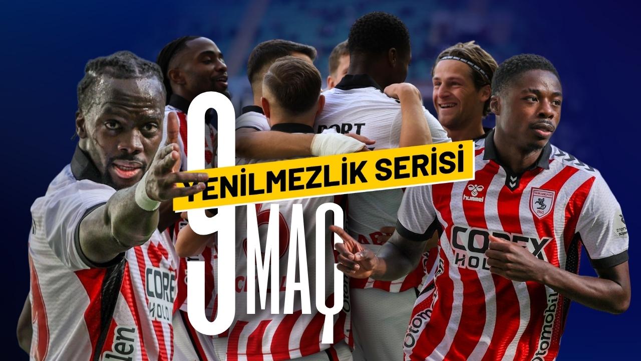 Samsunspor 9 maçtır yenilmiyor