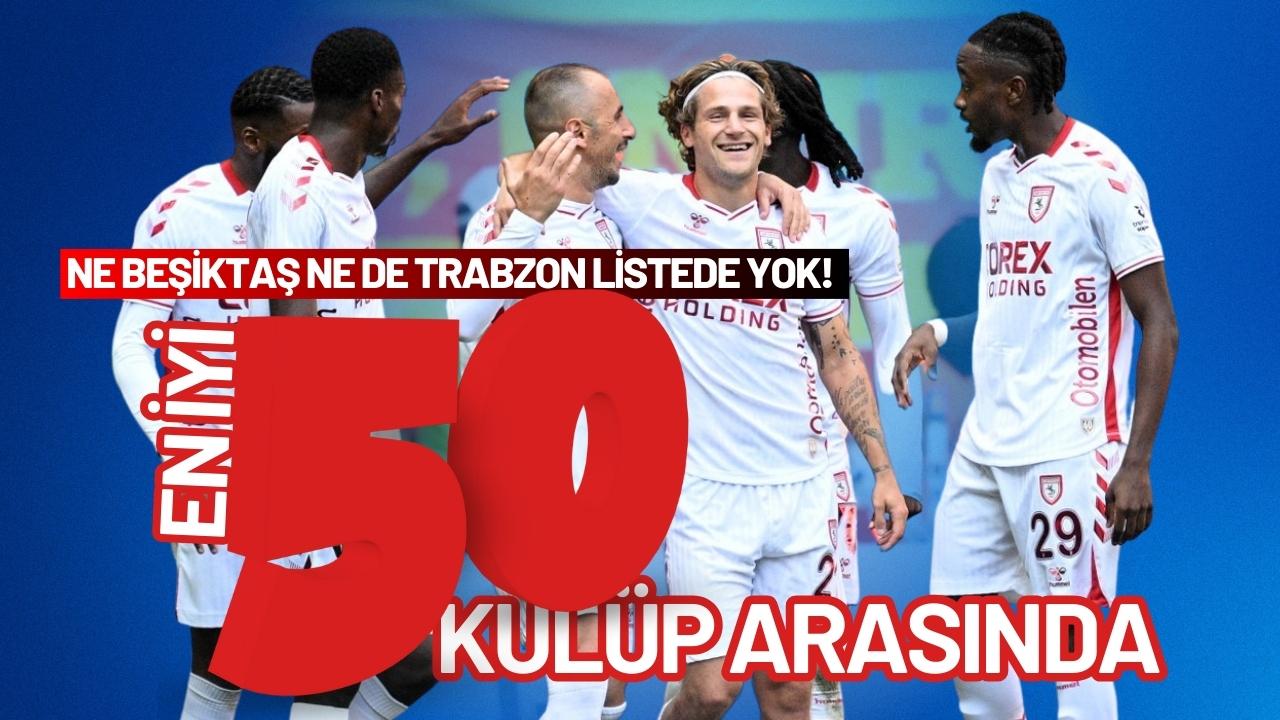 Samsunspor Avrupa’da en iyi 50 kulüp arasında