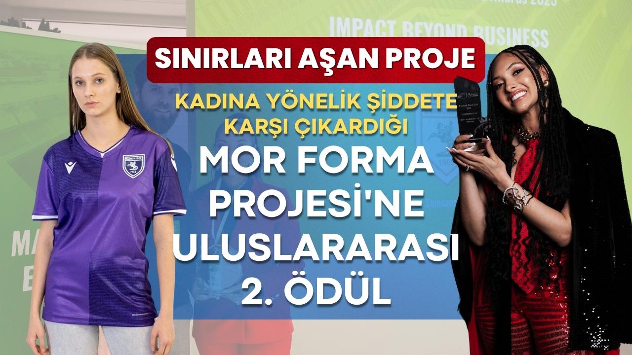 Samsunspor kadına yönelik şiddete karşı çıkardığı Mor Forma Projesi'ne ikinci uluslararası ödül