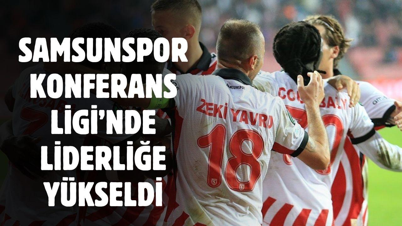 Samsunspor Konferans Ligi'nde liderliğe yükseldi