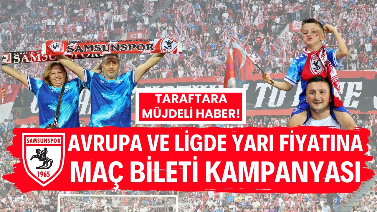 Samsunspor taraftarına müjde! Avrupa'da Hamrun ve ligde Eyüpspor maçını yarı fiyatına izlecek