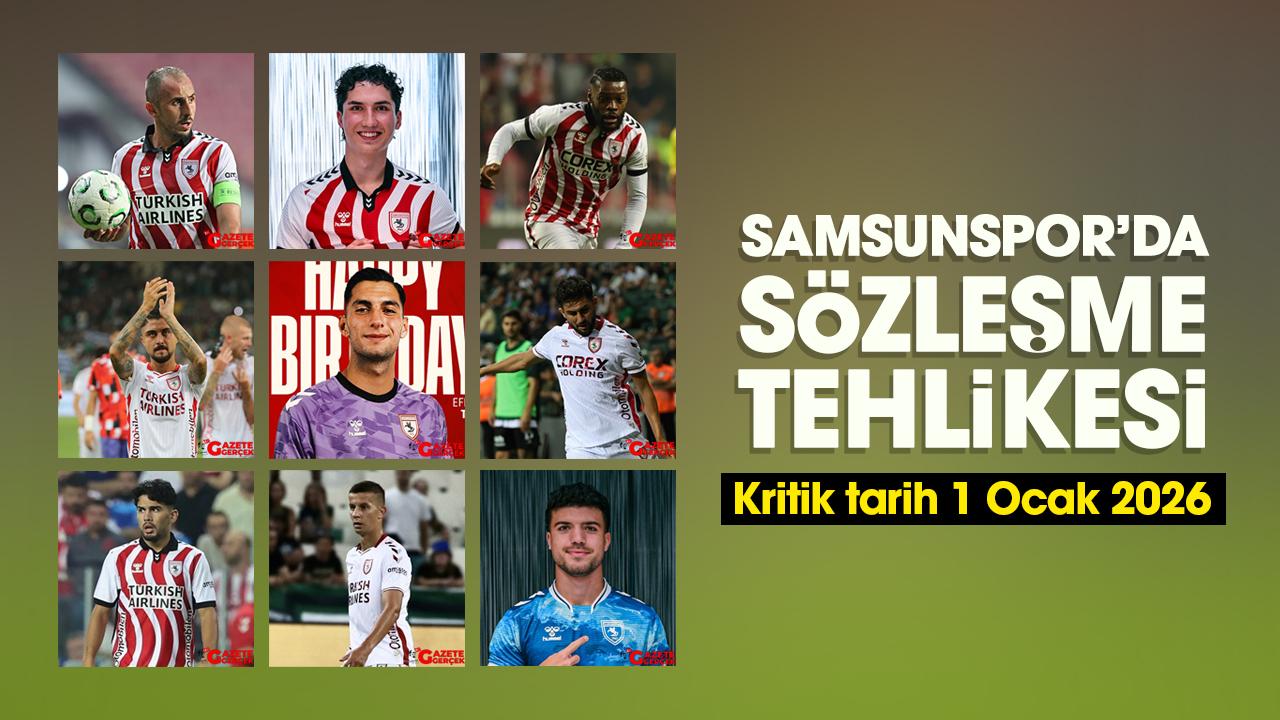 Samsunspor'da 9 futbolcunun sözleşmesi sona eriyor