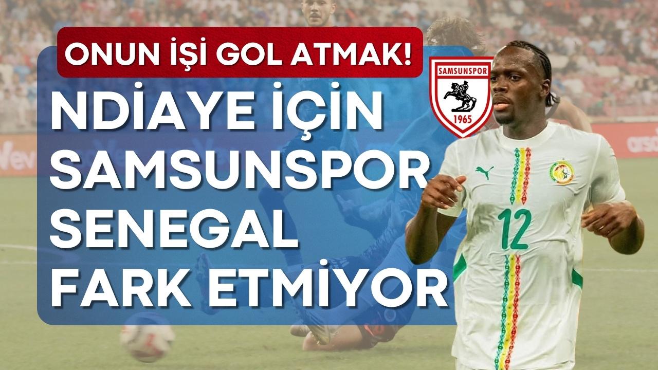 Samsunsporlu Ndiaye Senegal'in farklı kazandığı maçta 1 gol attı