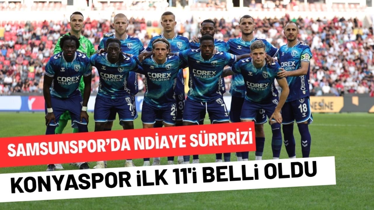Samsunspor'un Konyaspor ile oynayacağı maçın ilk 11'i açıklandı
