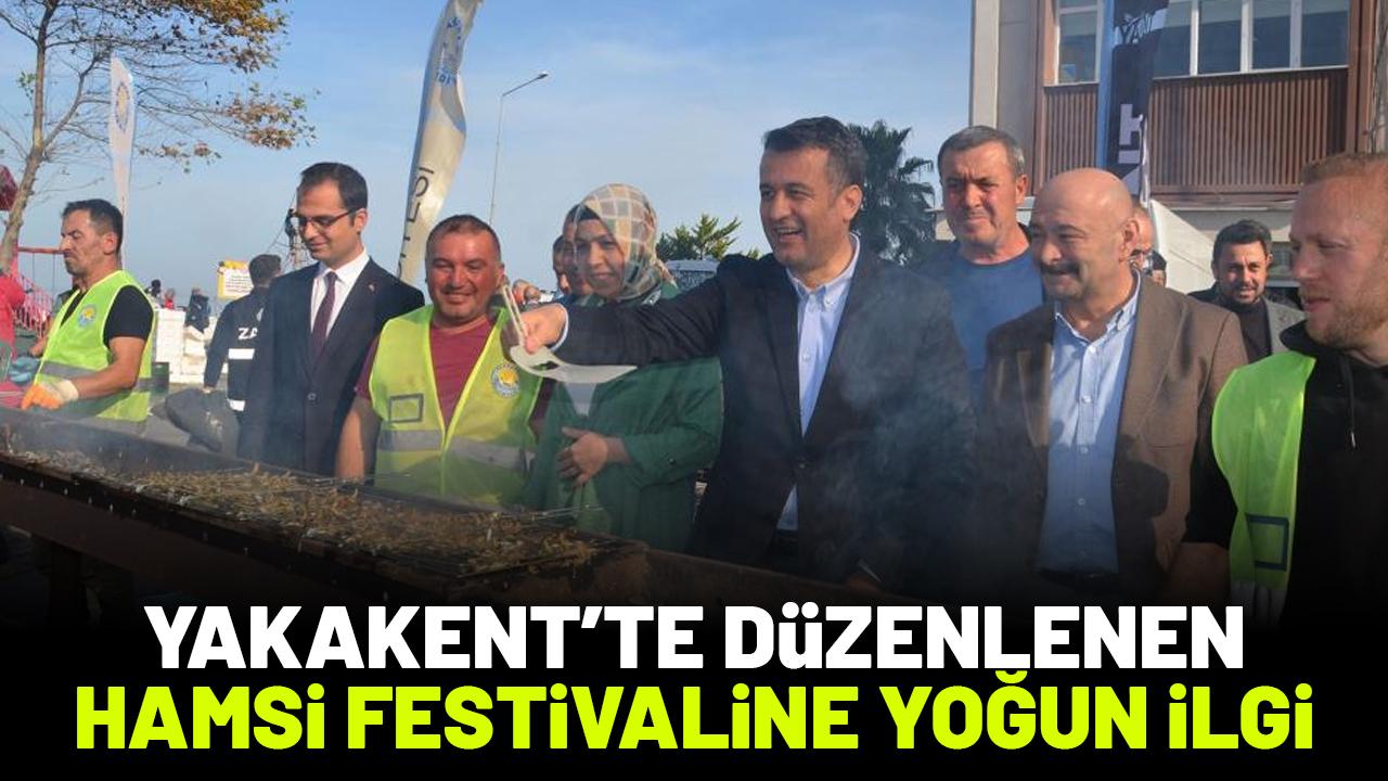 Samsun'un Yakakent ilçesinde düzenlenen Hamsi Festivali'ne yoğun ilgi