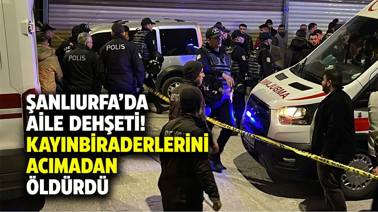 Şanlıurfa'da aile dehşeti! 2 kayınbiraderini acımadan öldürdü