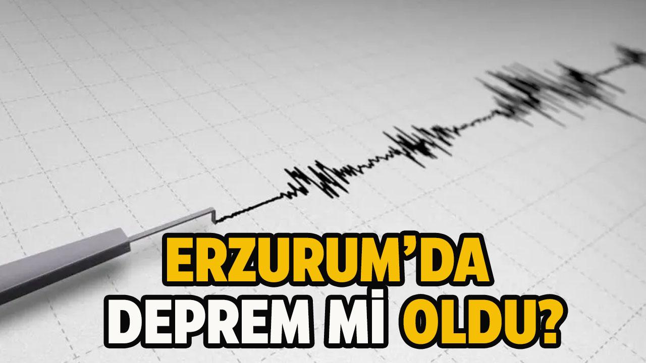 Son dakika Erzurum'da deprem mi oldu? 27.11.2025 Erzurum depremi