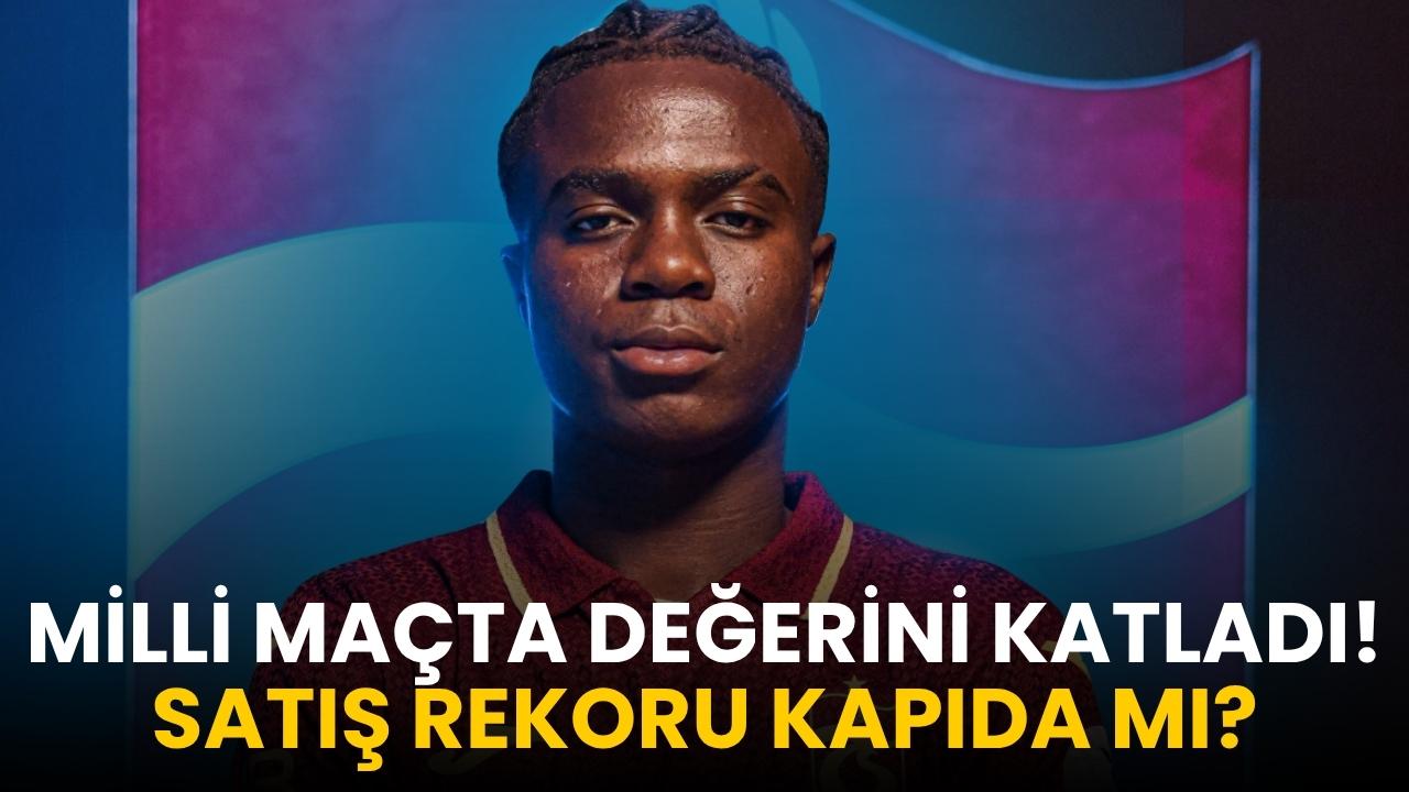 Trabzonspor’un futbolcusu milli maçta değerini katladı! Satış rekoru kapıda mı?