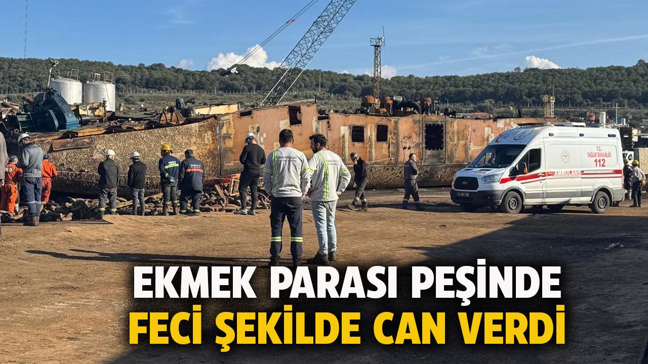 Üzerine parça düşen işçi feci şekilde can verdi