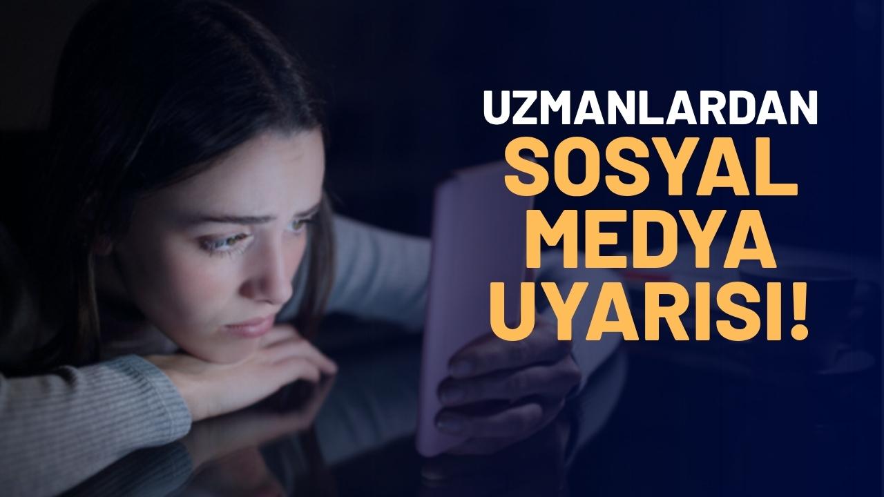 Uzmanlardan sosyal medya uyarısı: Depresyona neden olabiliyor
