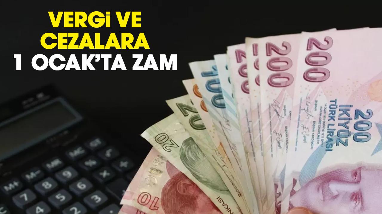 Vergi ve cezalara 1 Ocak 2025'te zam