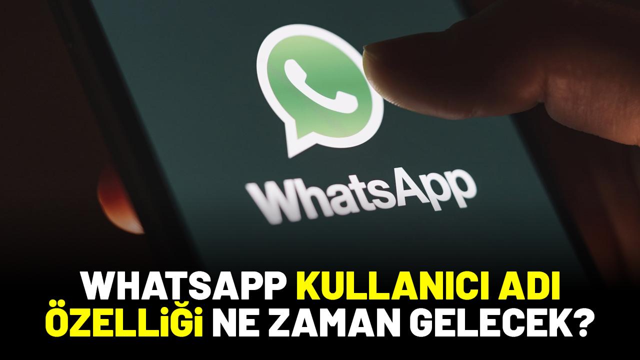 Whatsapp kullanıcı adı özelliği ne zaman gelecek?