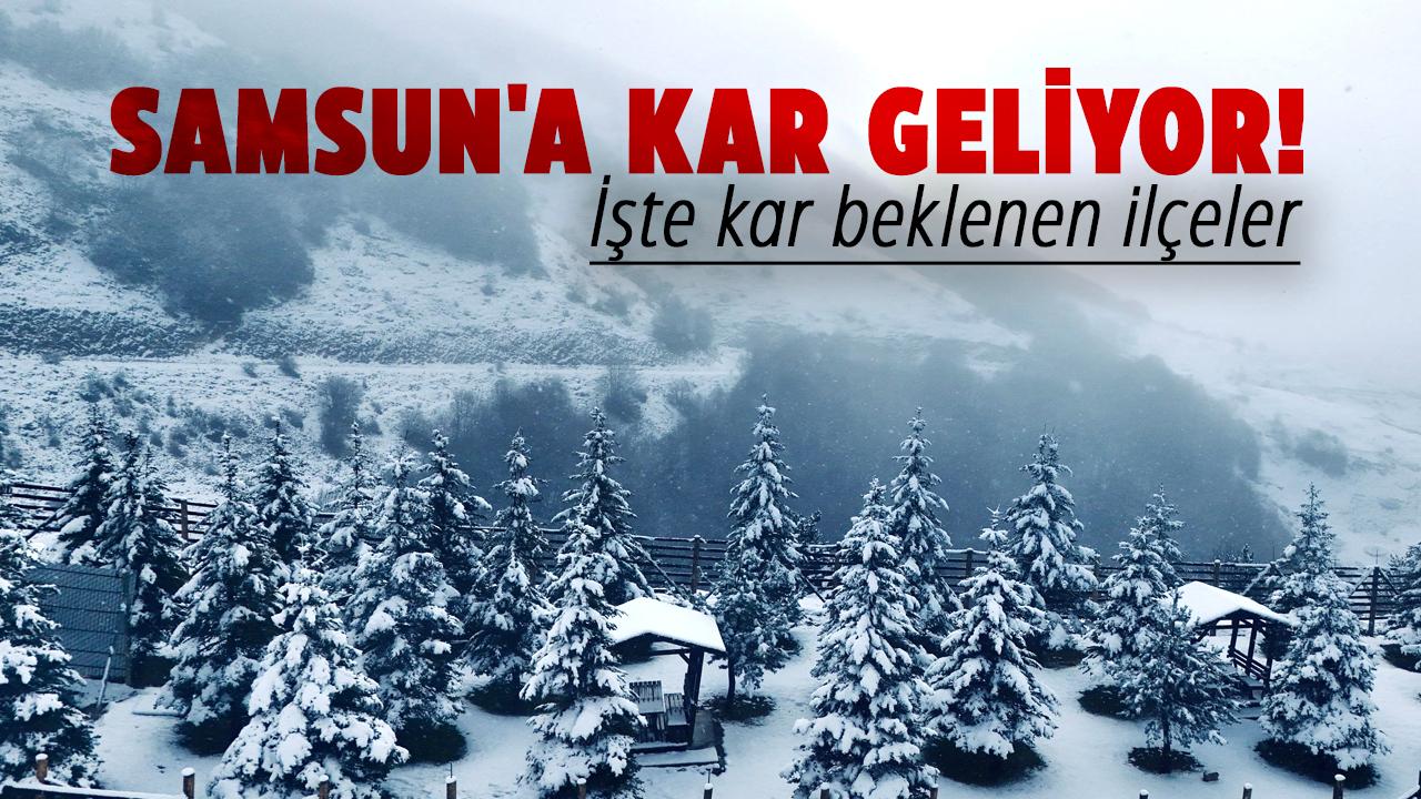 16 Aralık Salı 2025 Samsun'a kar geliyor! İşte kar beklenen ilçeler