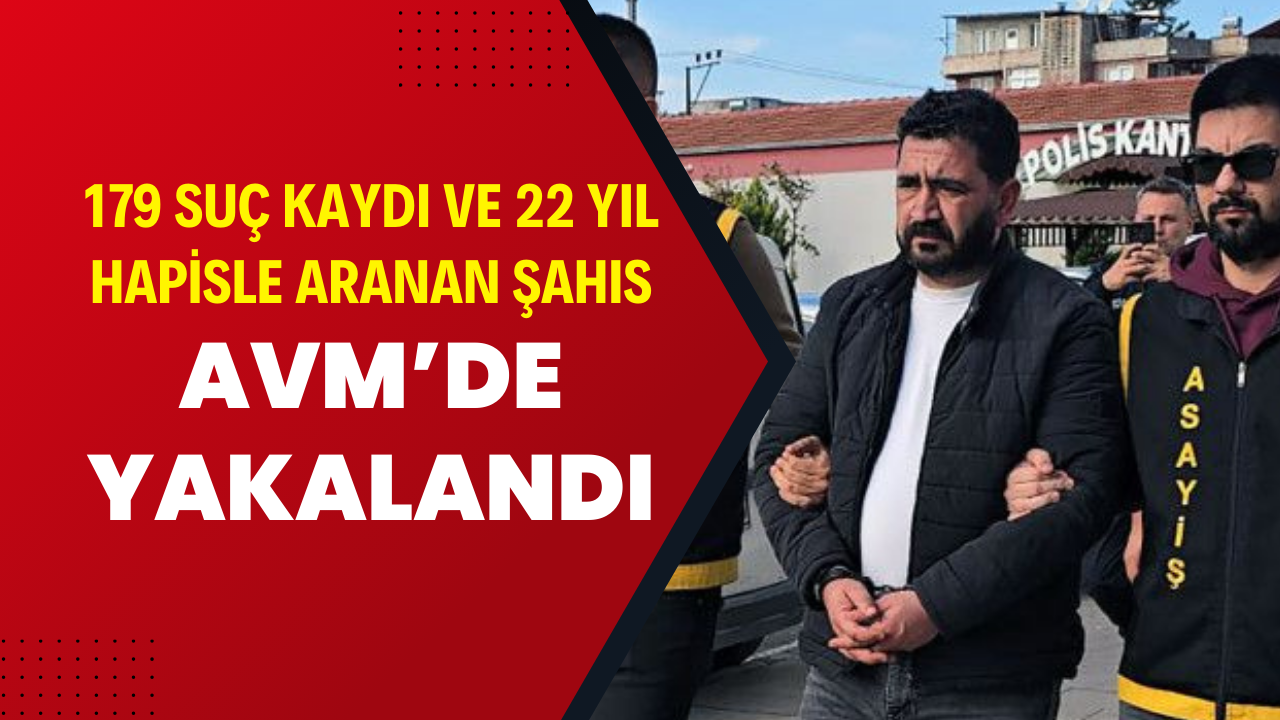 179 suçtan ve 22 yıl hapisle aranan Evren Uluadam AVM'de yakalandı