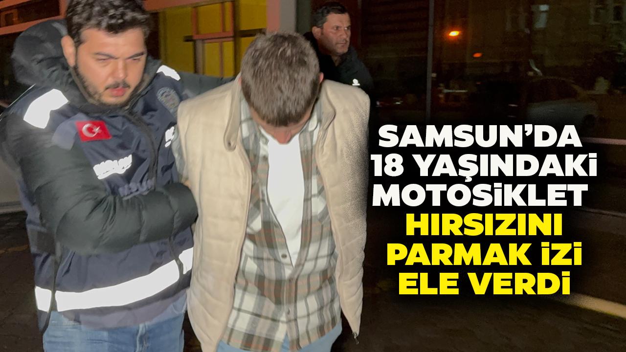 18 yaşındaki motosiklet hırsızı parmak izinden yakalandı