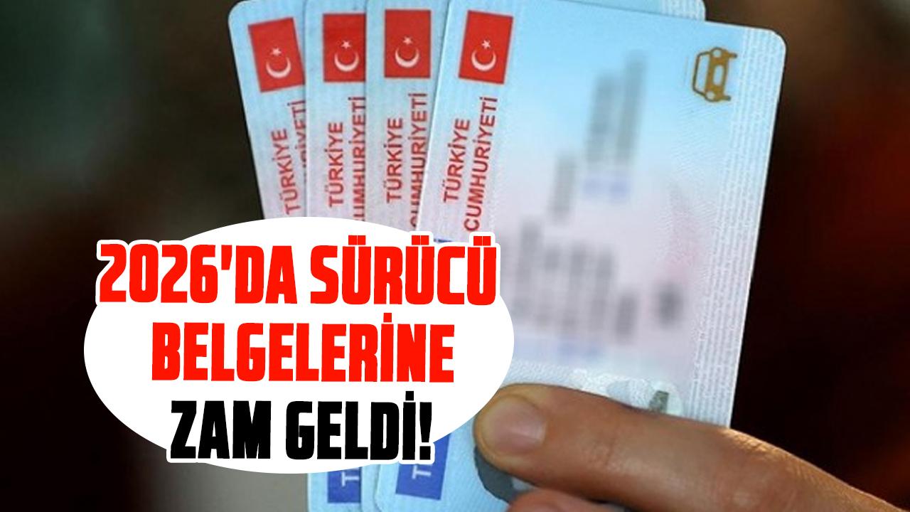 2026'da sürücü belgelerine zam geldi! Sürücü belgesi zammı ne kadar?