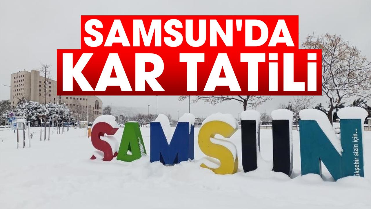 31 Aralık Samsun'da okullar tatil mi? Samsun'da kar tatili!