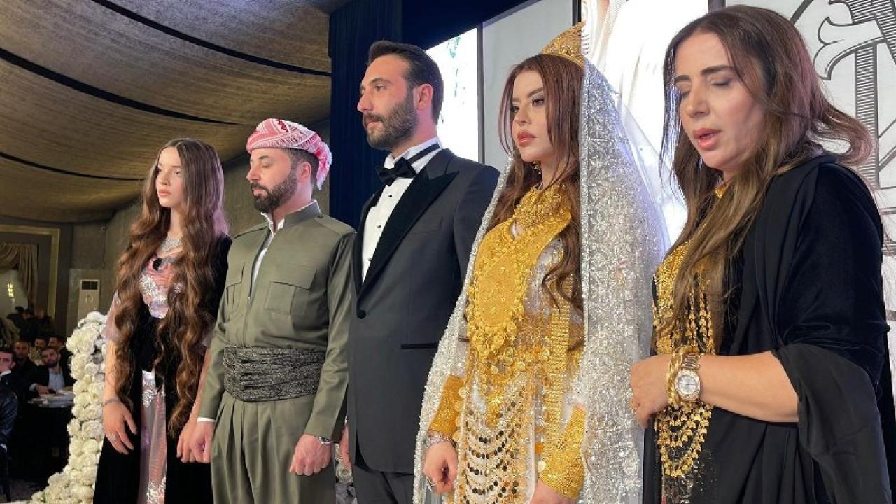Aşiret düğününde geline kilolarca altın takıldı